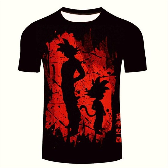 Goku Dragon Ball Z 3d T Shirt Summer Fashionable Short Sleeve Hip Hop Tee Tops Men Anime DBZ Harajuku T-Shirts-24