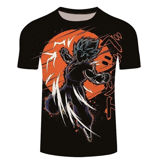 Goku Dragon Ball Z 3d T Shirt Summer Fashionable Short Sleeve Hip Hop Tee Tops Men Anime DBZ Harajuku T-Shirts-25