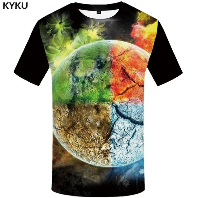 Men Music T-shirts 3d Guitar Tshirts Casual Metal Shirt Print Gothic Anime Clothes Short Sleeve t shirts-5
