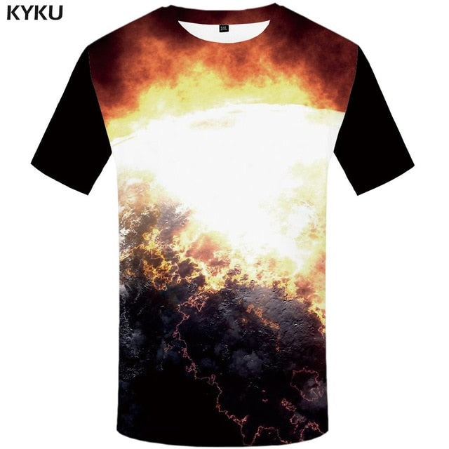 Men Music T-shirts 3d Guitar Tshirts Casual Metal Shirt Print Gothic Anime Clothes Short Sleeve t shirts-1
