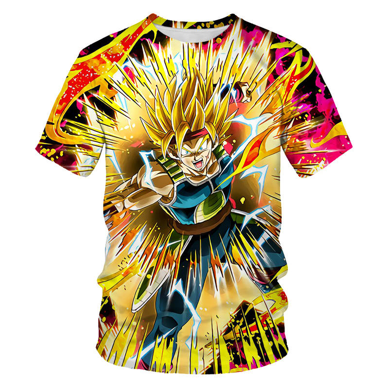 Dragon Ball T Shirt Men Summer Dragon Ball Z super Son Goku Slim Fit Cosplay 3D T-Shirts Vegeta Cool Anime Style Tshirt Homme-0