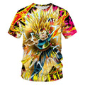 Dragon Ball T Shirt Men Summer Dragon Ball Z super Son Goku Slim Fit Cosplay 3D T-Shirts Vegeta Cool Anime Style Tshirt Homme-0
