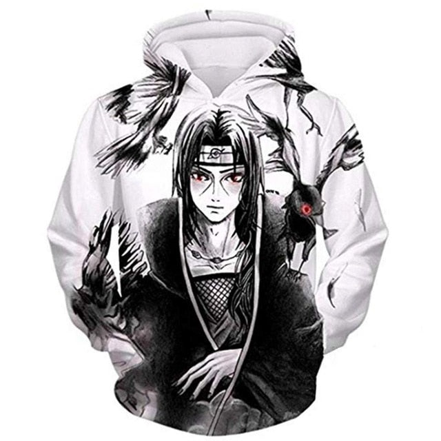Hoodies Unisex Naruto Harajuku Japanese Anime Uchiha Itachi Printed Men's Hoodie Male Streetwear Fashion Casual sweatshirt Coat-20