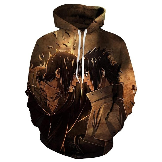 Hoodies Unisex Naruto Harajuku Japanese Anime Uchiha Itachi Printed Men's Hoodie Male Streetwear Fashion Casual sweatshirt Coat-2