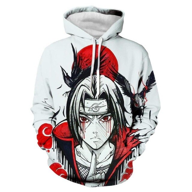 Hoodies Unisex Naruto Harajuku Japanese Anime Uchiha Itachi Printed Men's Hoodie Male Streetwear Fashion Casual sweatshirt Coat-5