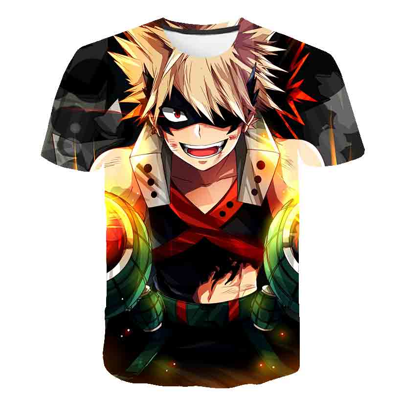 My Hero Academia T Shirt New Men Women 3D Print Anime Boku no Hero Academia Tsuyu Unisex Short Sleeve Top Boys Street Pullover-0