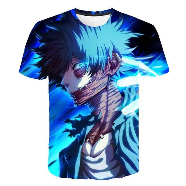 My Hero Academia T Shirt New Men Women 3D Print Anime Boku no Hero Academia Tsuyu Unisex Short Sleeve Top Boys Street Pullover-6