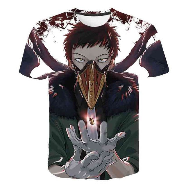 My Hero Academia T Shirt New Men Women 3D Print Anime Boku no Hero Academia Tsuyu Unisex Short Sleeve Top Boys Street Pullover-9