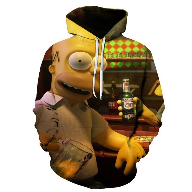 Simpson And his Son Anime Hoodie Series Men / Women Autumn and Winter Sweatshirt Hoodies-6