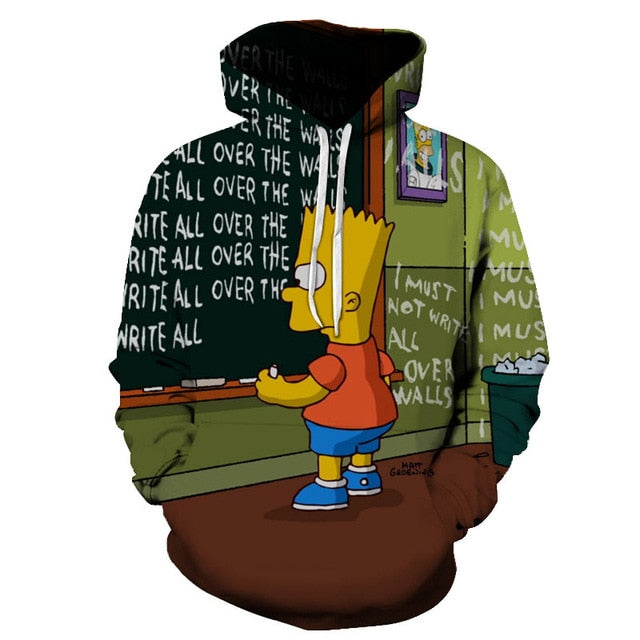 Simpson And his Son Anime Hoodie Series Men / Women Autumn and Winter Sweatshirt Hoodies-11