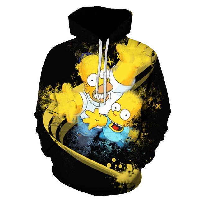 Simpson And his Son Anime Hoodie Series Men / Women Autumn and Winter Sweatshirt Hoodies-10