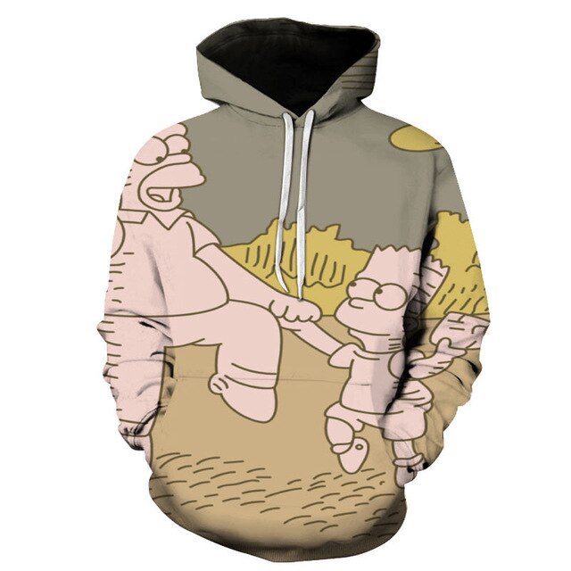 Simpson And his Son Anime Hoodie Series Men / Women Autumn and Winter Sweatshirt Hoodies-17