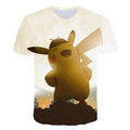 3D Movie Detective Pokemon Pikachu T-shirt For Boy/girl Tshirts Fashion Summer Casual Tees Anime Cute Cartoon Clothes-10