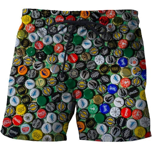 3D Print Summer Beach Shorts Mascuino Streetwear Men Board Vacation Shorts Anime Short Plage Casual Quick Dry New-6