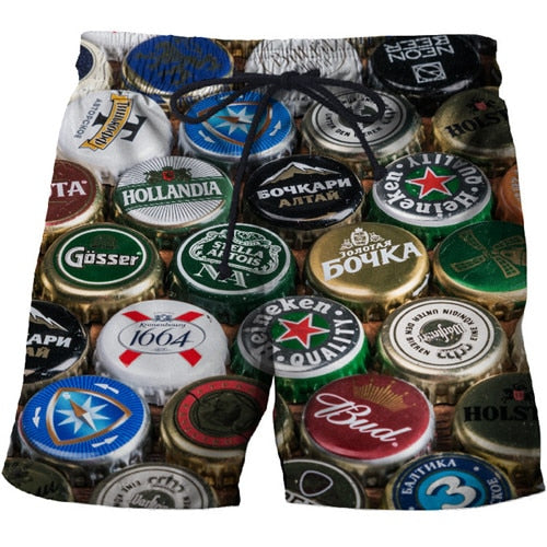 3D Print Summer Beach Shorts Mascuino Streetwear Men Board Vacation Shorts Anime Short Plage Casual Quick Dry New-5