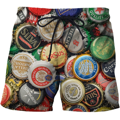 3D Print Summer Beach Shorts Mascuino Streetwear Men Board Vacation Shorts Anime Short Plage Casual Quick Dry New-4