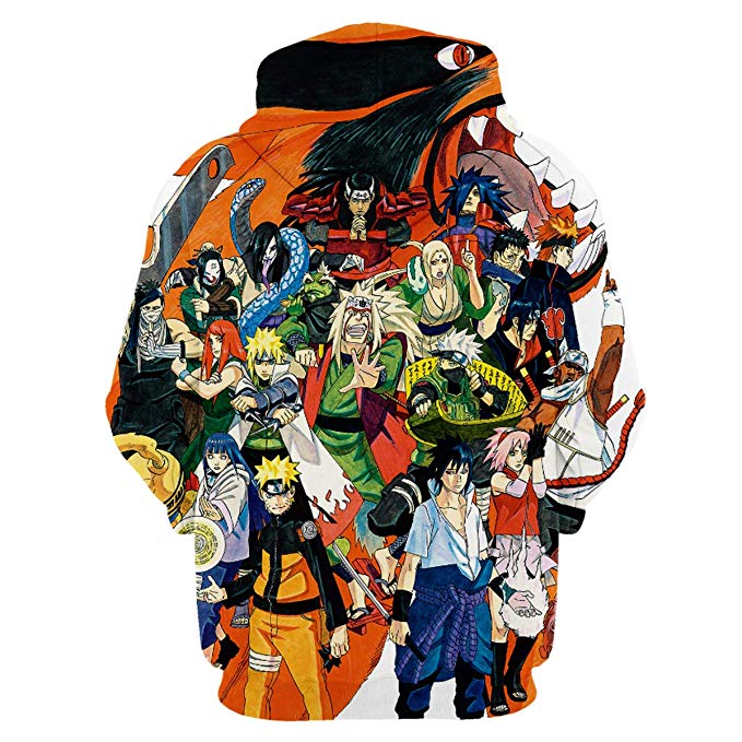 Anime Naruto 3D Hoodies Streetwear Sweatshirt Casual Hoody Men Women 3D Pullover Harajuku Tracksuit Male Hip Hop Hooded DropShip-3