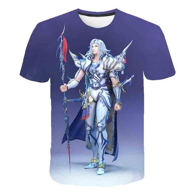 Japanese Game Final Fantasy Anime 3D T Shirt Men/Women Harajuku T-shirt Satanist Moive Graphic Tees men Tshirt Streetwear Top-9