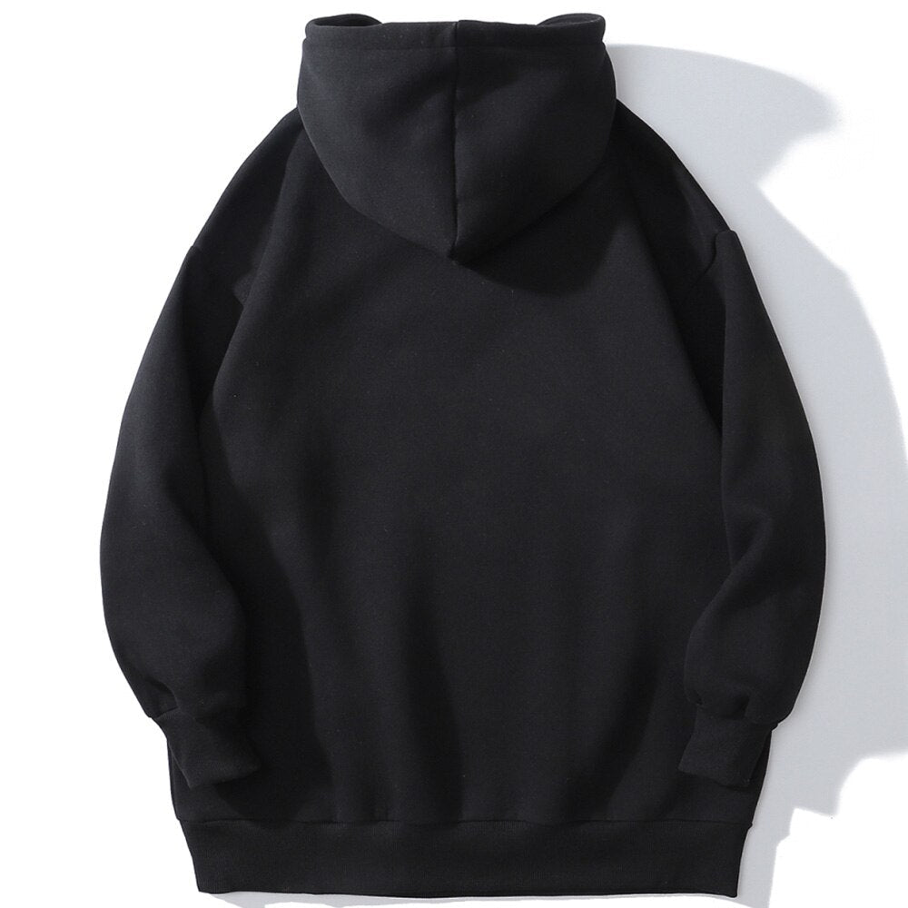 Anime Manga Sexy Girl Punk Letter Print Hoodies Men Casual Loose Sweatshirt Streetwear Japanese Harajuku Otaku Pullover-1