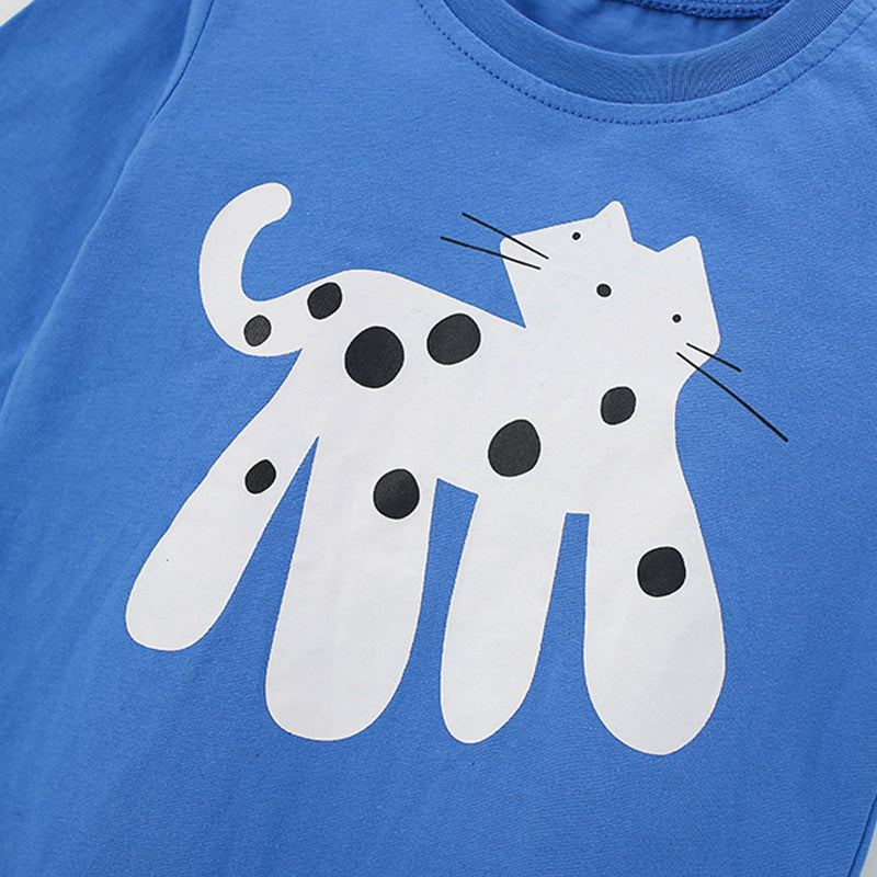 Autumn and Spring Arrival Animals Cartoon Pattern Long Sleeves Top for Stylish Boys-3