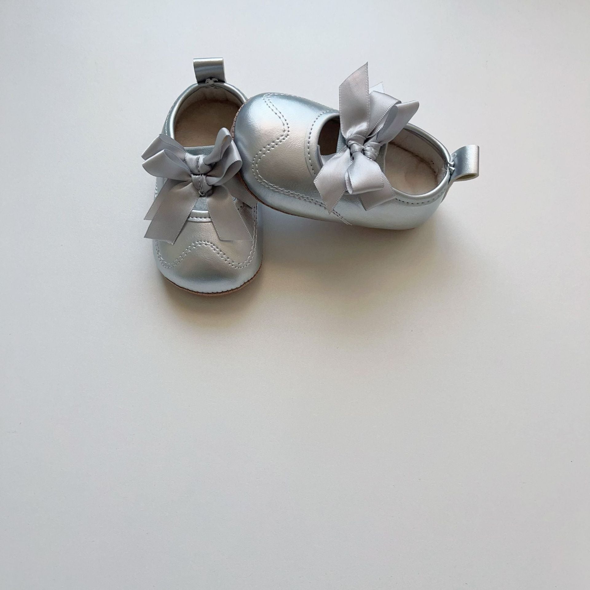 Winter and Autumn Baby Girl Fashion Solid Color Butterfly-bow Decorated Toddler Soft-Sole Anti-slip Walking Shoes-1
