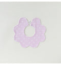 Adorable Simple Pattern Cotton Snap-on Flowers Shaped Bib-4