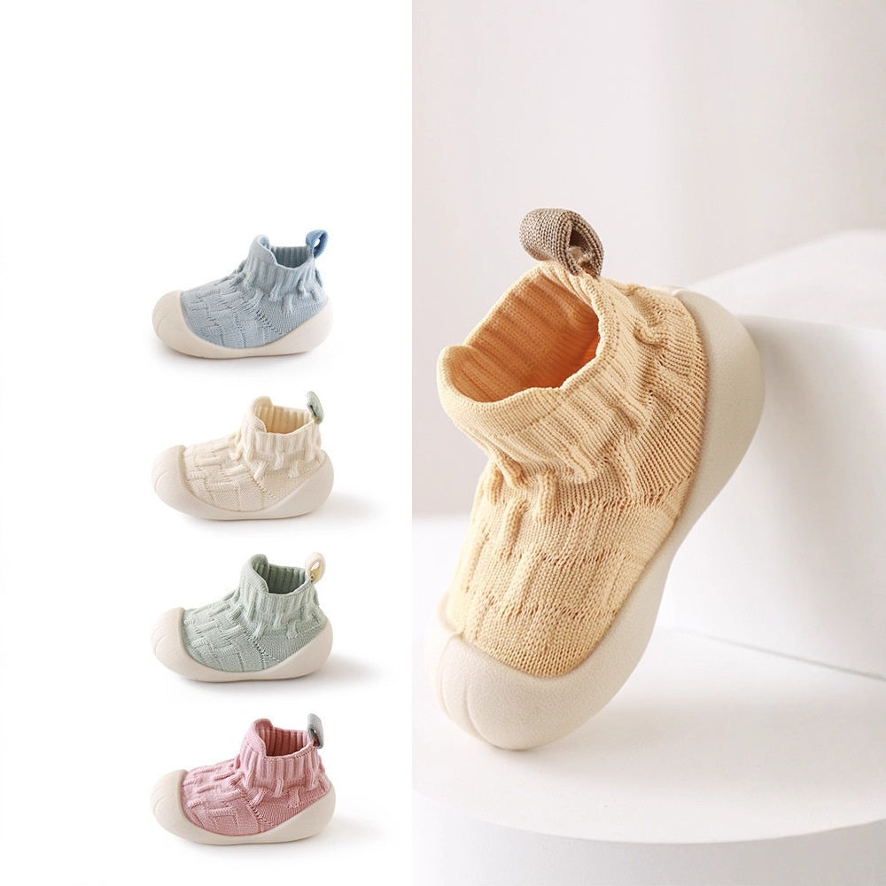 Unisex Patchwork Jacquard Pattern Soft-Sole Walking Shoes-0