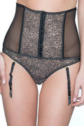 Sheer Mesh Corset Garter Belt Addiction Provocante-0