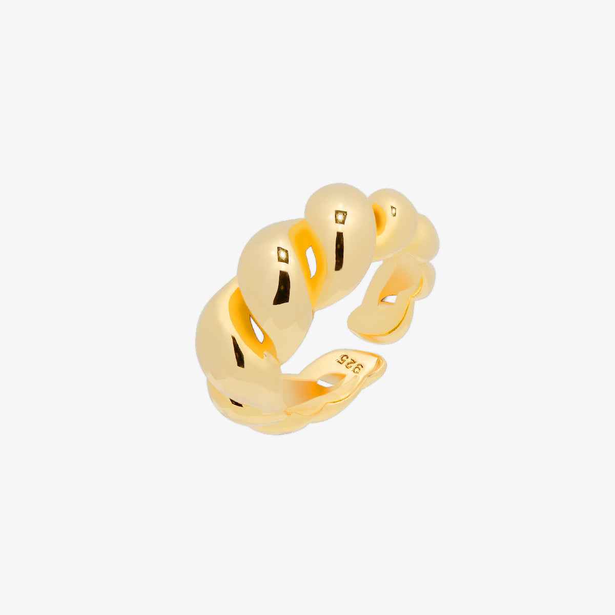 Chunky Screw-Shaped Ring
