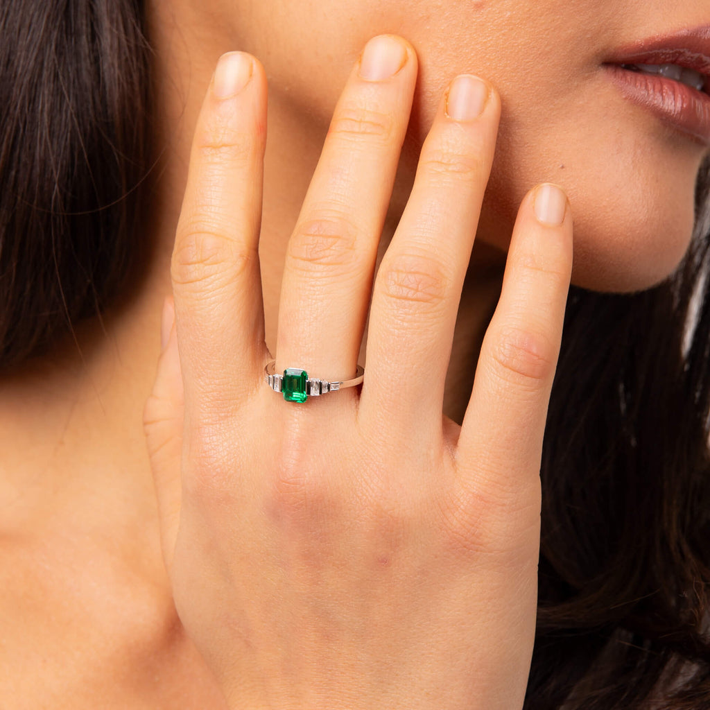 Diamonfire Emerald Cut Zirconia Ring-1