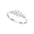 Beginnings Graduated Marquise Cubic Zirconia Ring-0