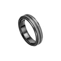 Fred Bennett Black Stripe Tungsten Ring-0