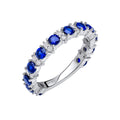 Diamonfire Two Tone Zirconia 3/4 Eternity Ring-0