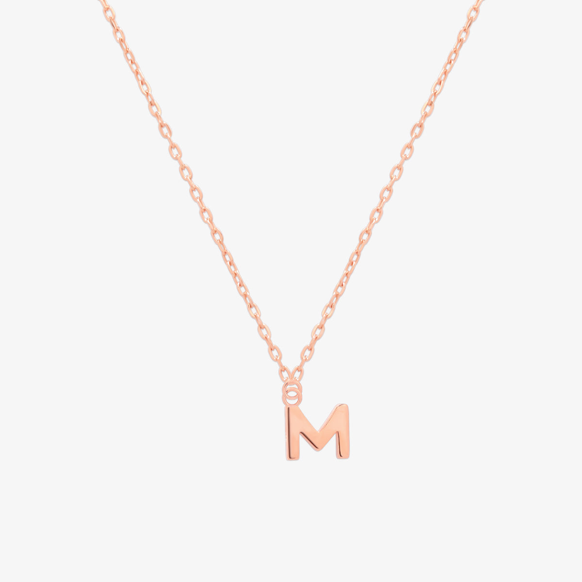 Classic Initial Pendant Necklace (50cm)-64