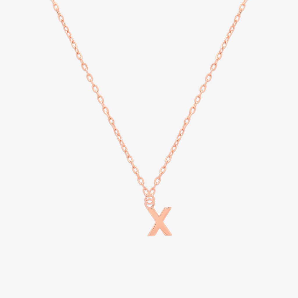 Classic Initial Pendant Necklace (50cm)-75