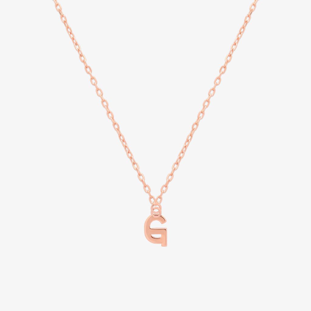 Classic Initial Pendant Necklace (50cm)-58