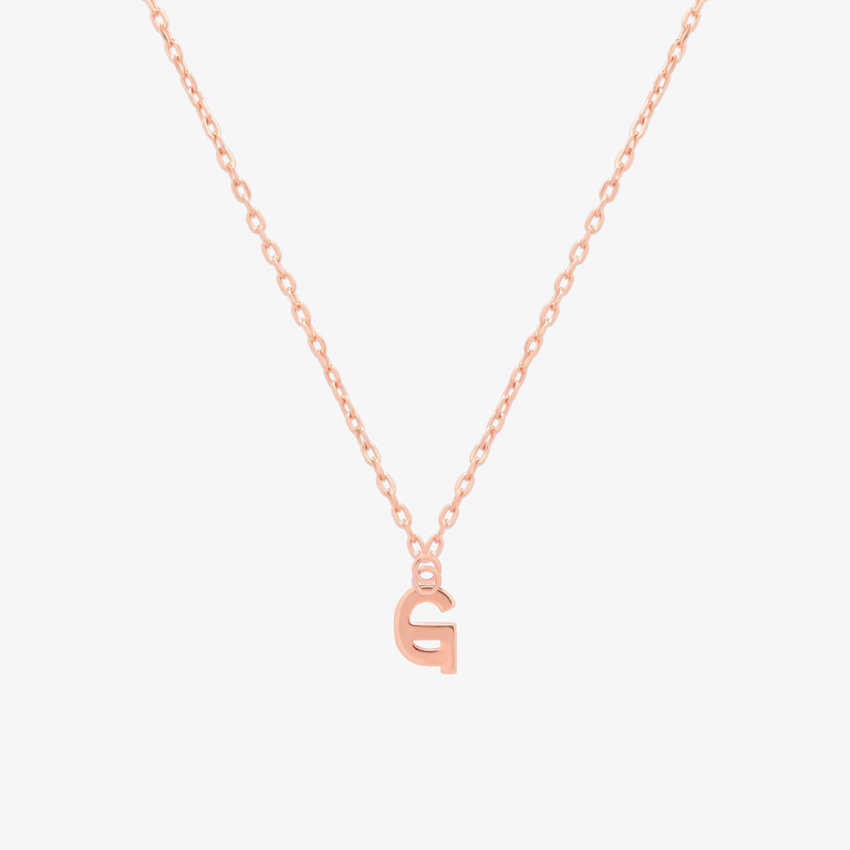 Classic Initial Pendant Necklace (50cm)-58