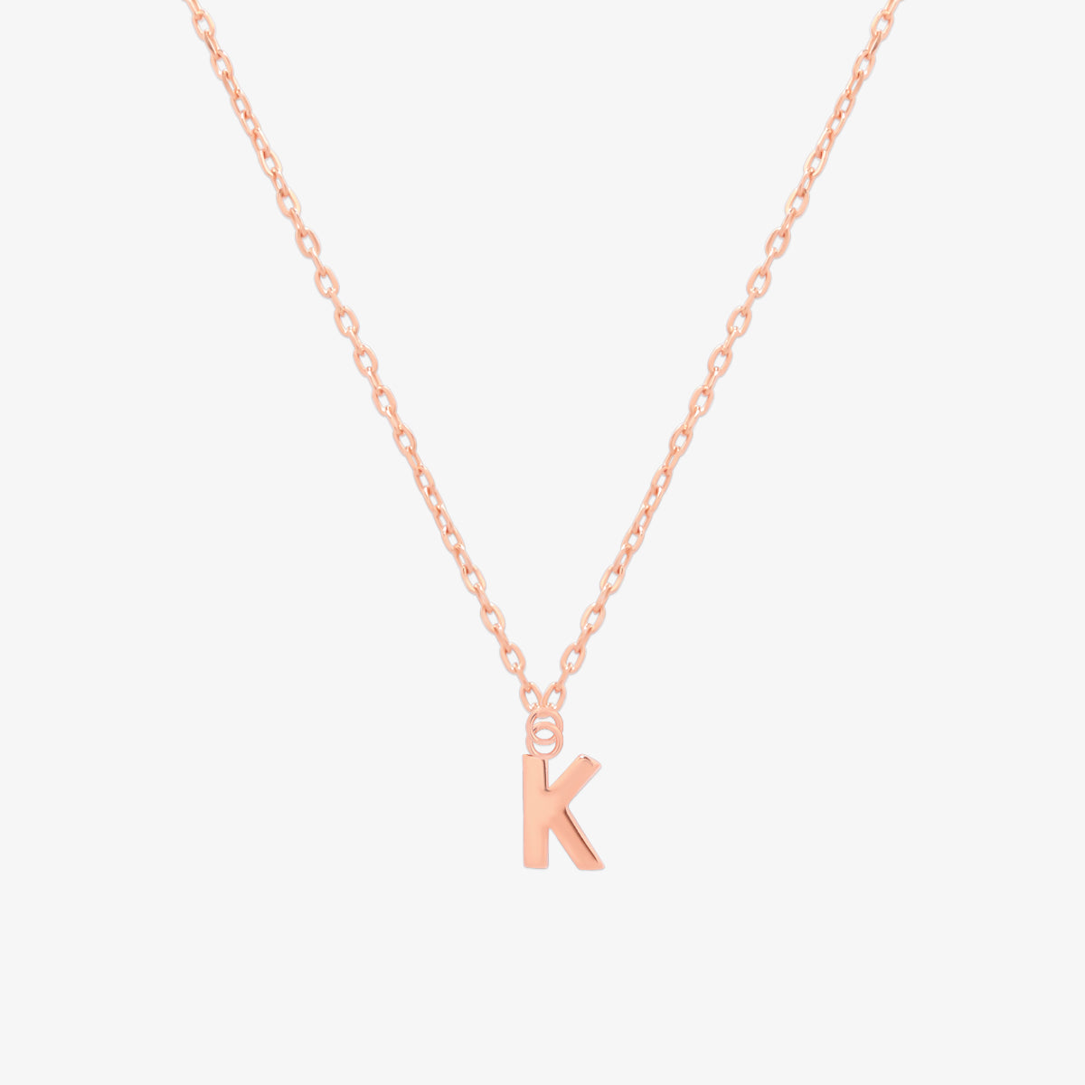 Classic Initial Pendant Necklace (50cm)-62