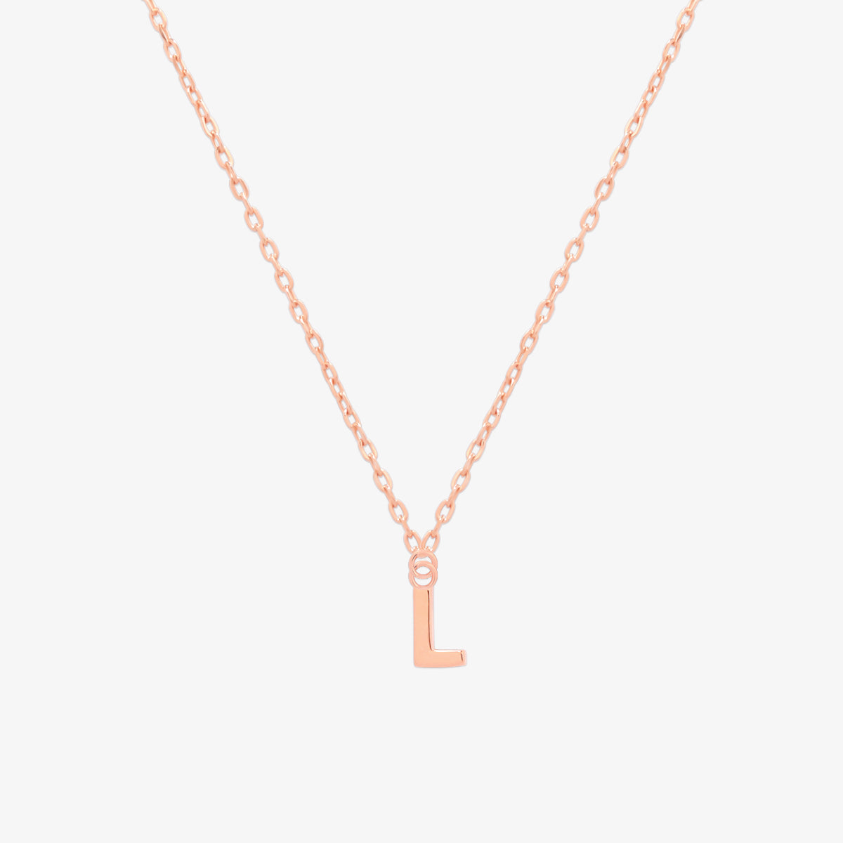 Classic Initial Pendant Necklace (50cm)-63