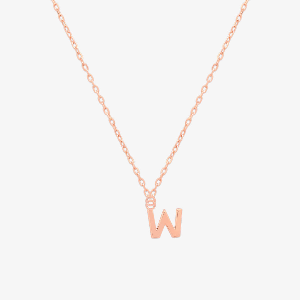 Classic Initial Pendant Necklace (50cm)-74