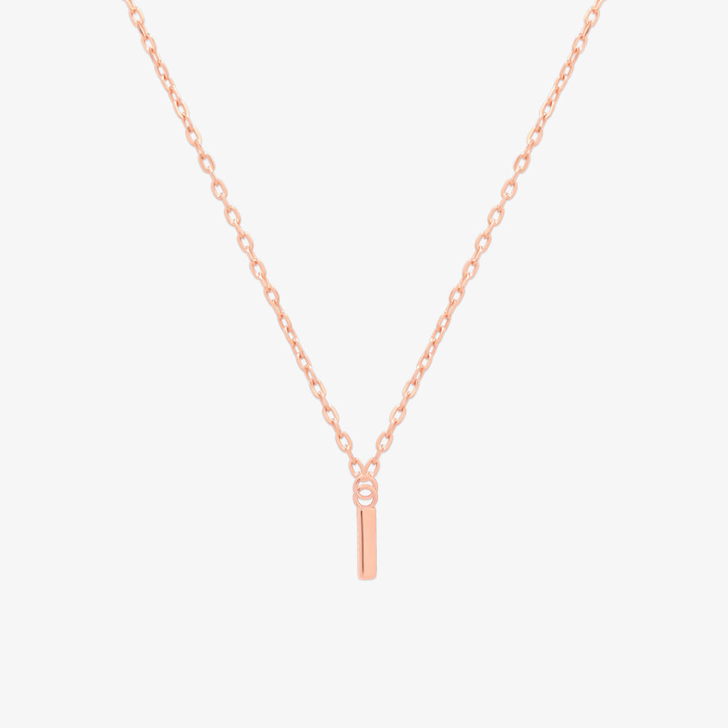 Classic Initial Pendant Necklace (50cm)-60