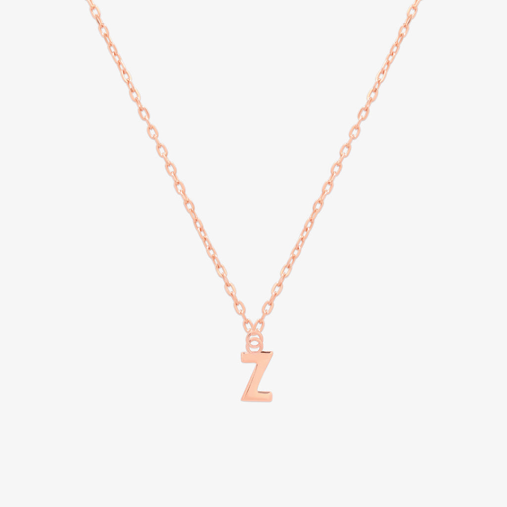 Classic Initial Pendant Necklace (50cm)-77