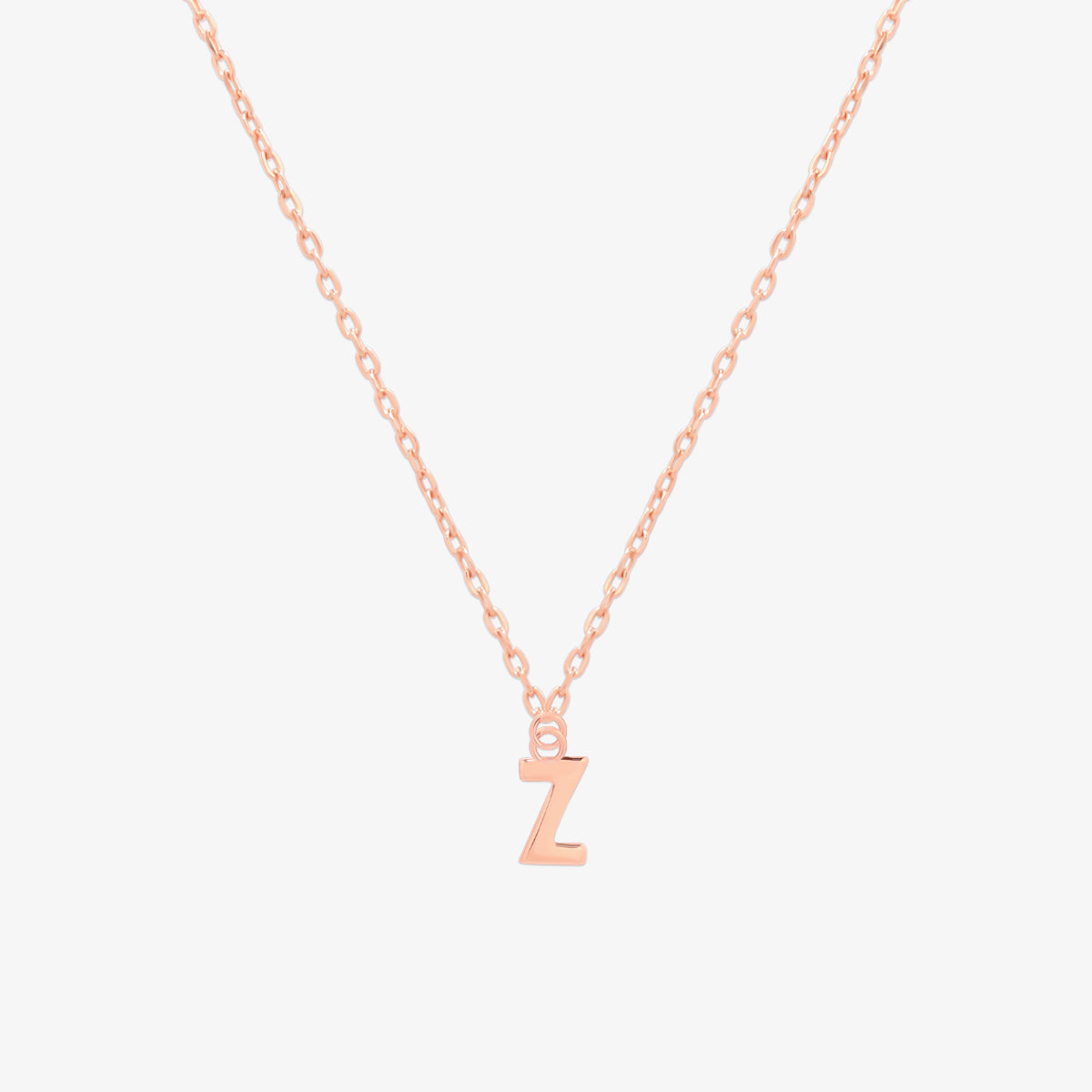 Classic Initial Pendant Necklace (50cm)-77