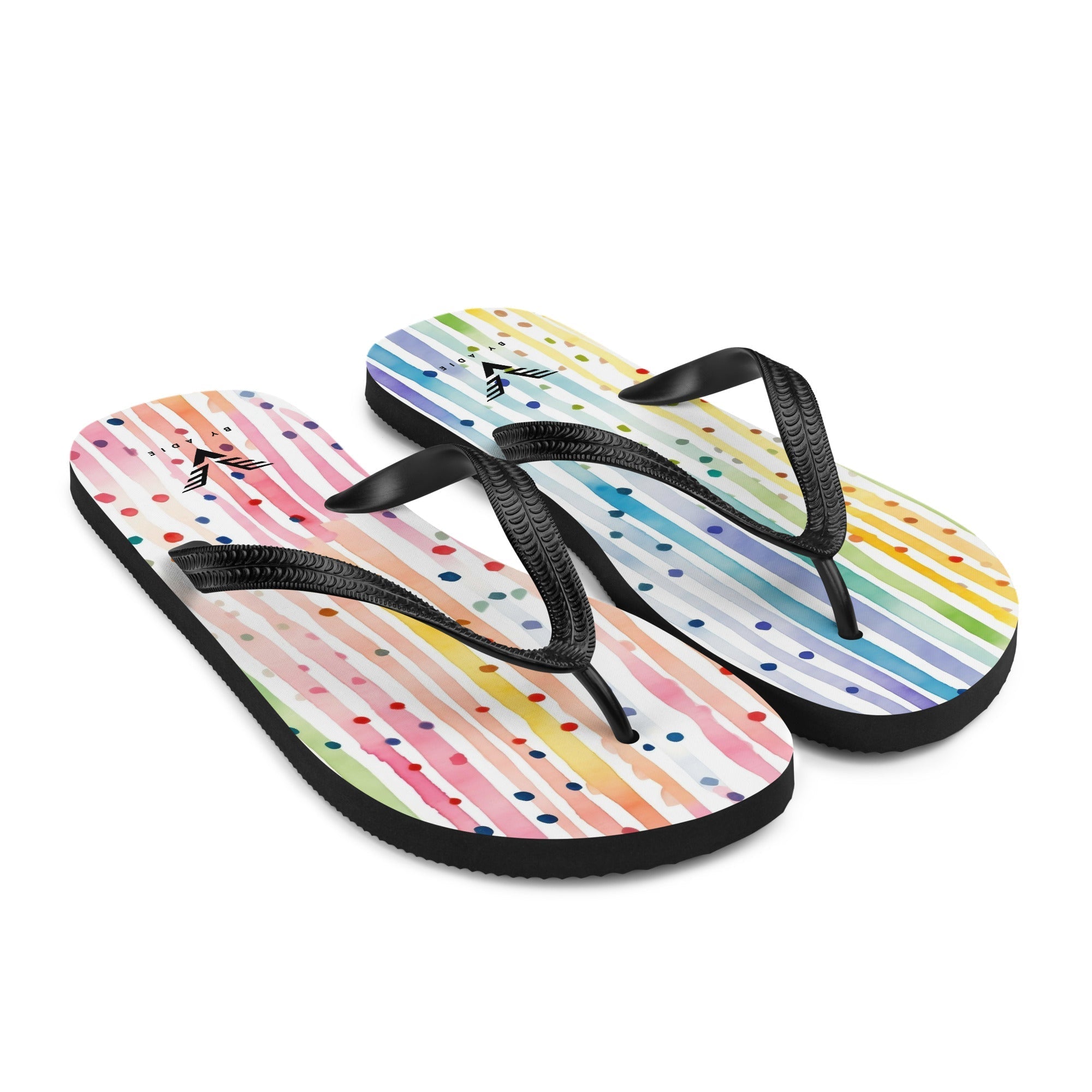 Rainbow Drift Signature Flip Flops