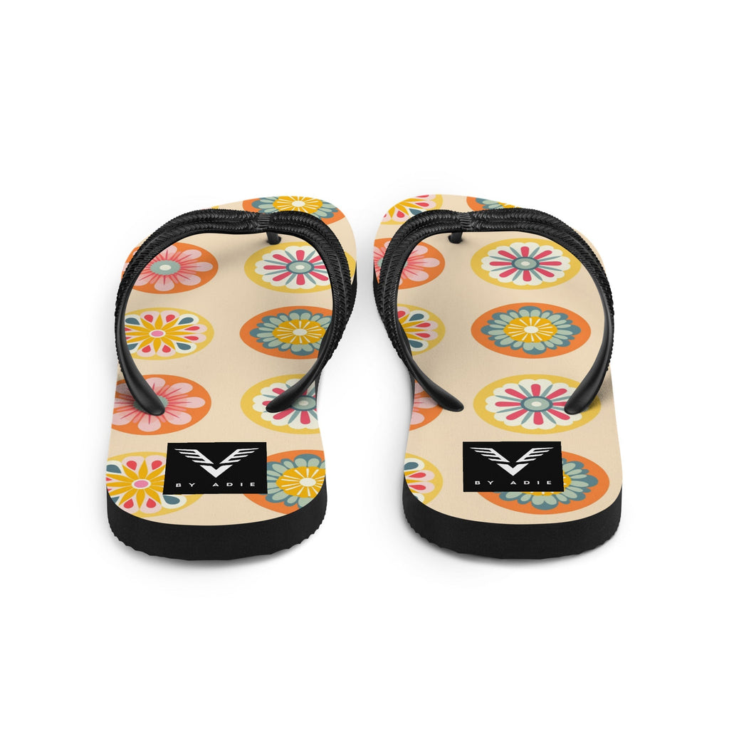 Retro Bloom Flip Flops