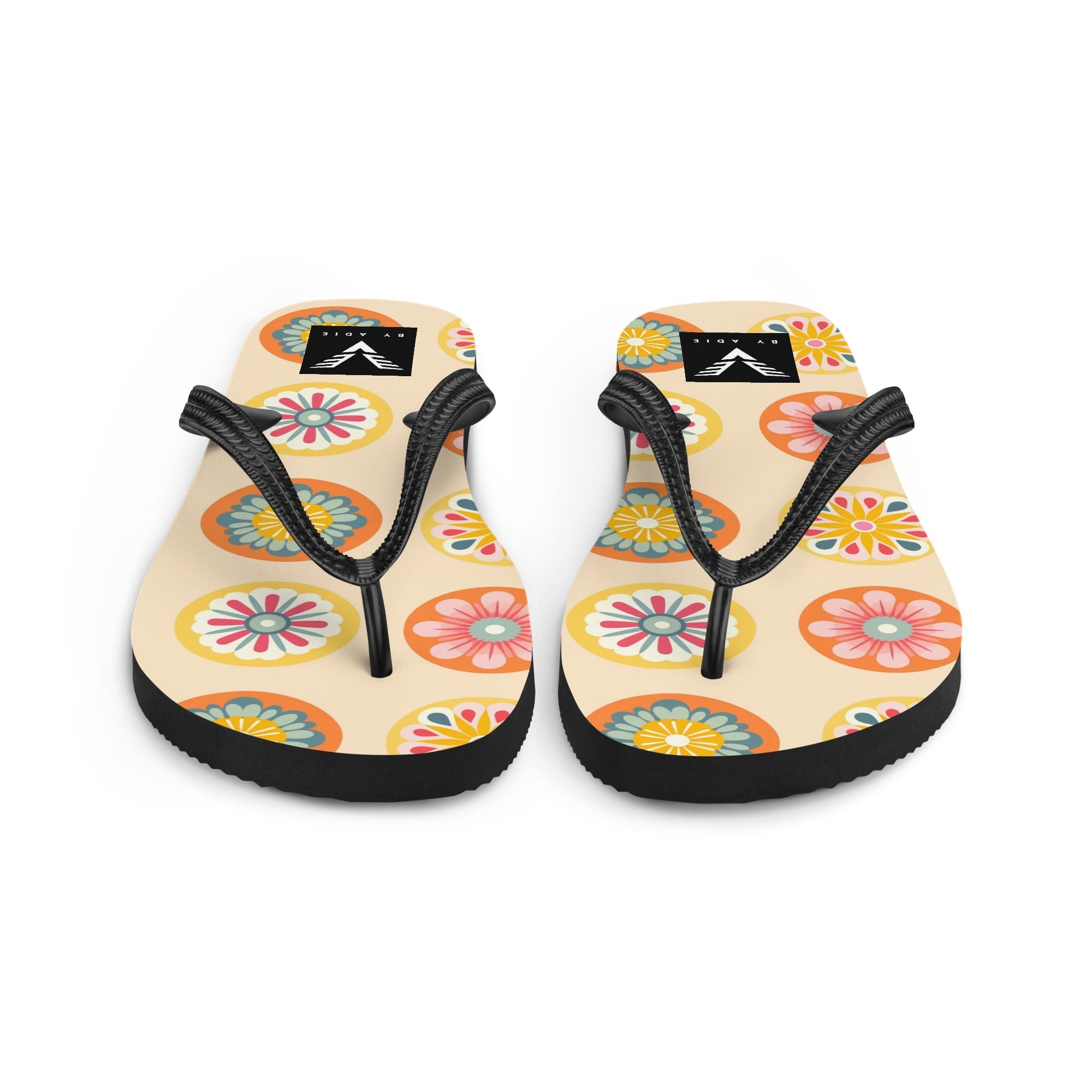 Retro Bloom Flip Flops