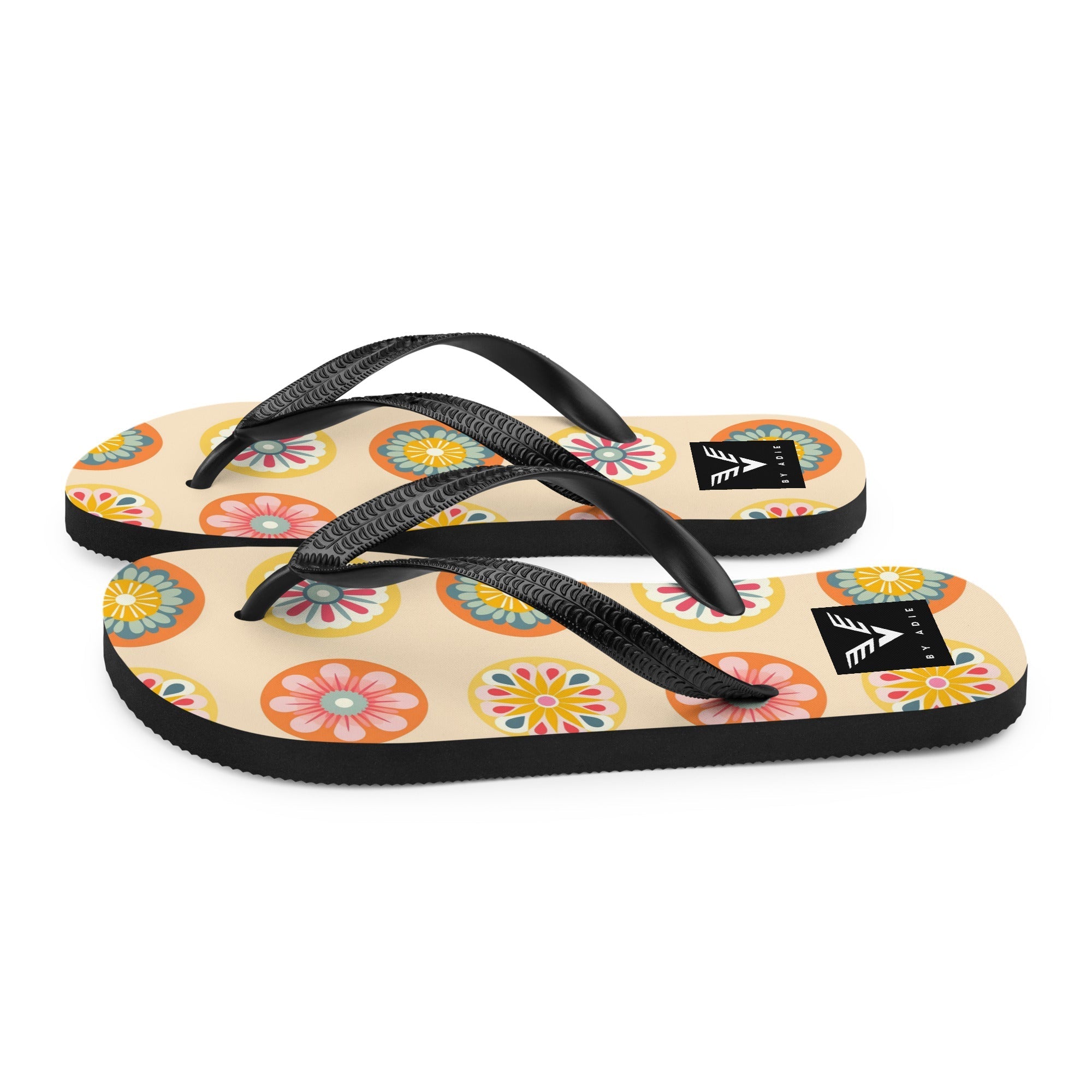 Retro Bloom Flip Flops