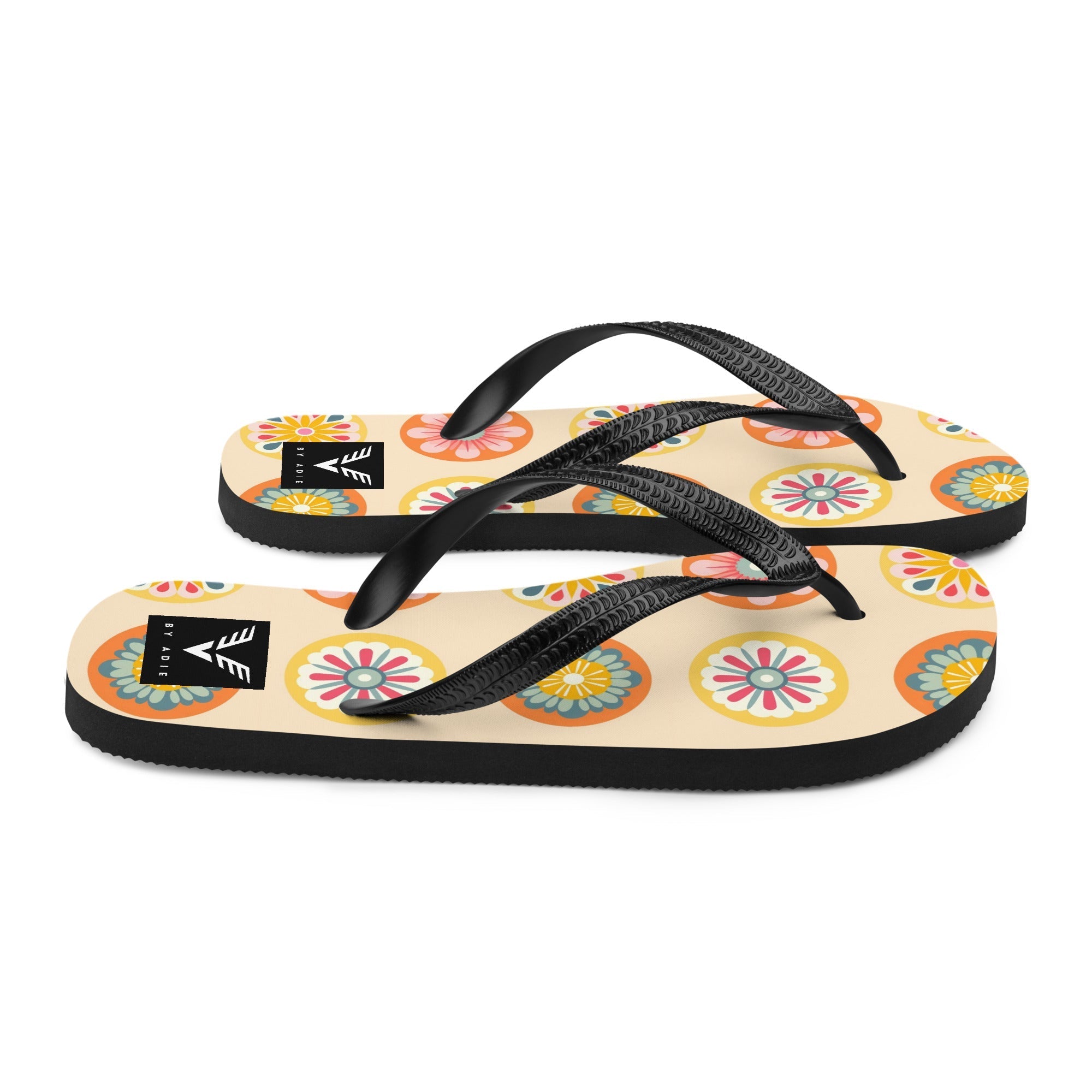 Retro Bloom Flip Flops