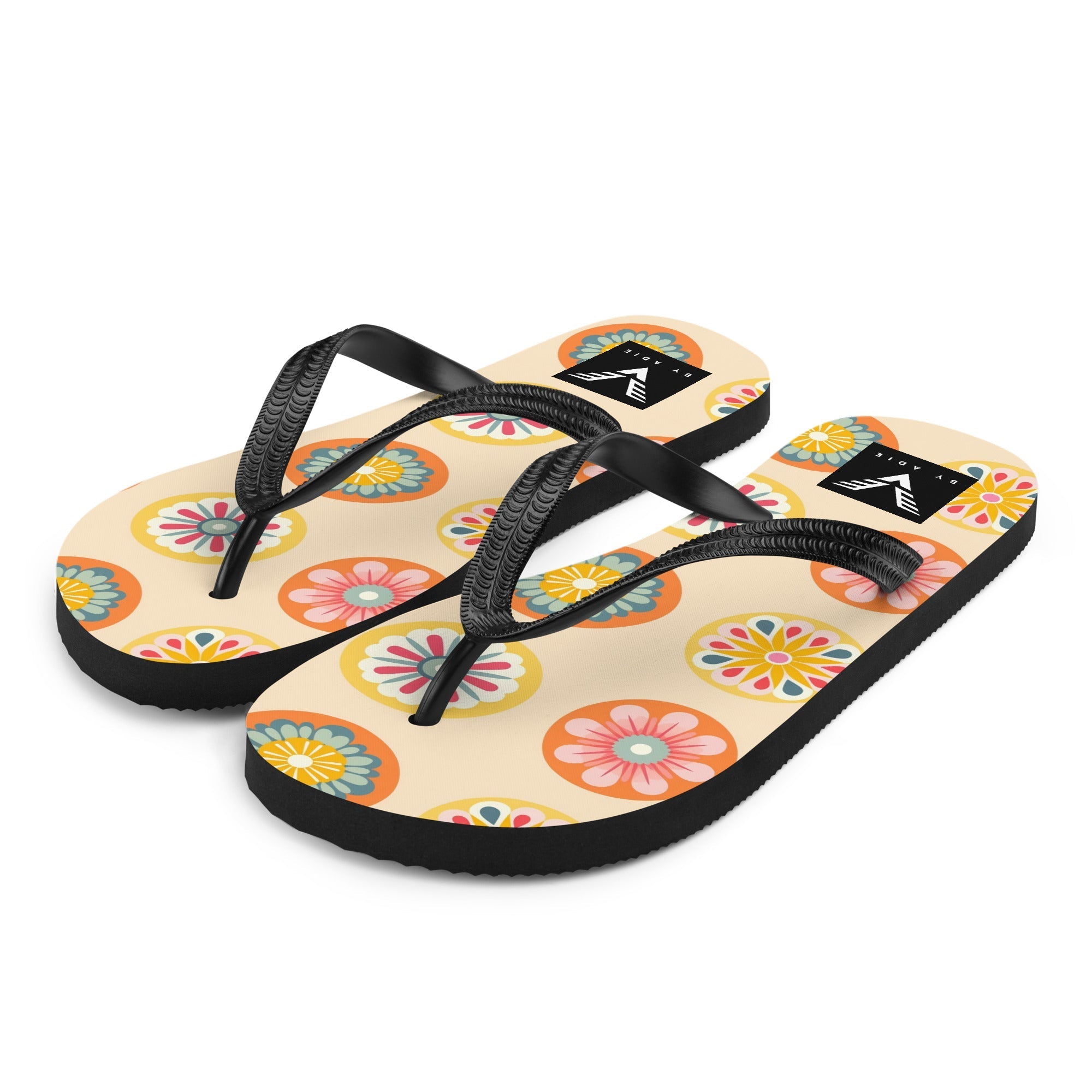 Retro Bloom Flip Flops