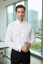 "Richard" White Spread Collar Shirt-5